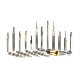 18 Piece | Aluminum Cutting CNC Router Bit Collection | AMS-162 | 738685221624