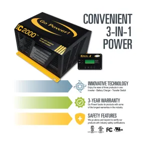 2000 watt Commercial Vehicle Inverter/Charger Kit