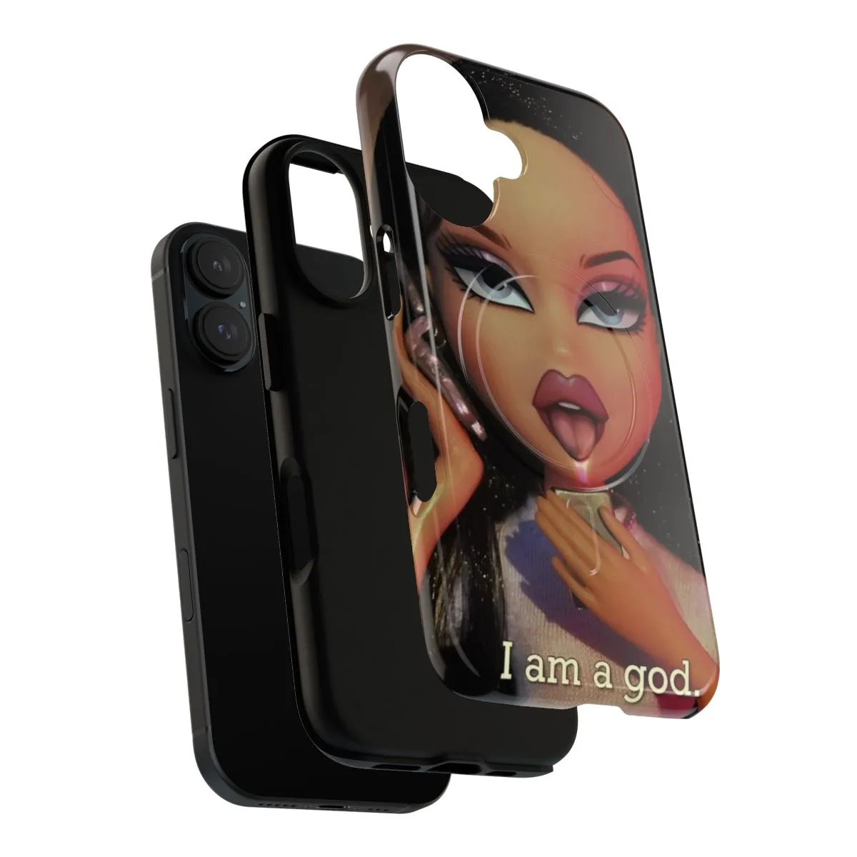 2000s Aesthetic Magnetic Tough Phone Case with Bratz Quote