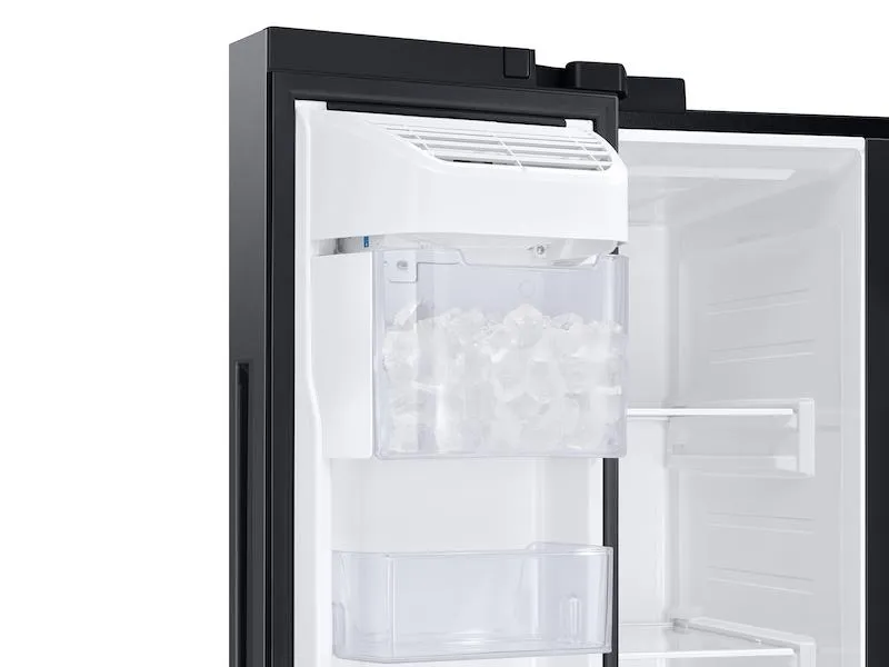 23 cu. ft. Smart Counter Depth Side-by-Side Refrigerator in Black Stainless Steel