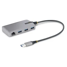 3-Port Usb Hub W/ Gbe Portable