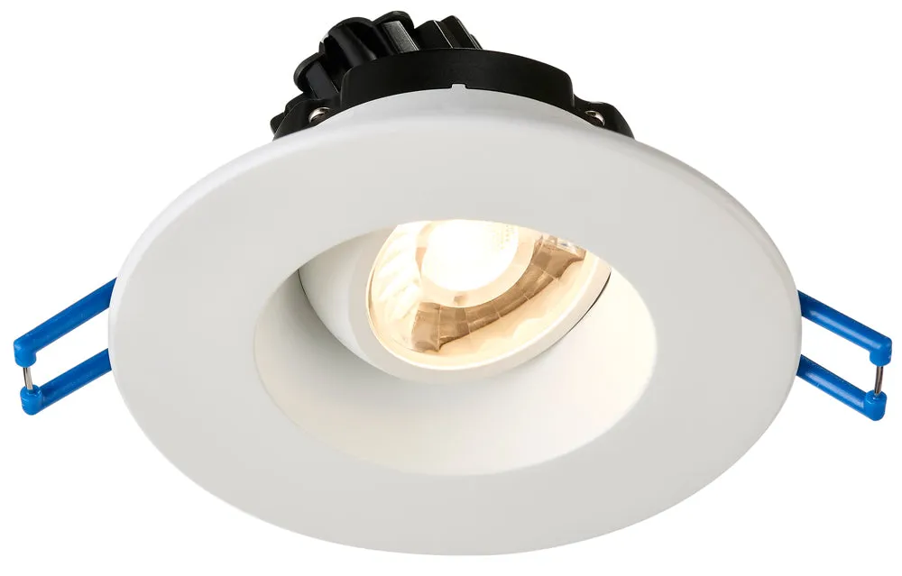 3″ Round Regressed Gimbal LED Recessed Lighting, 7.5W, Multiple CCT and Finishes