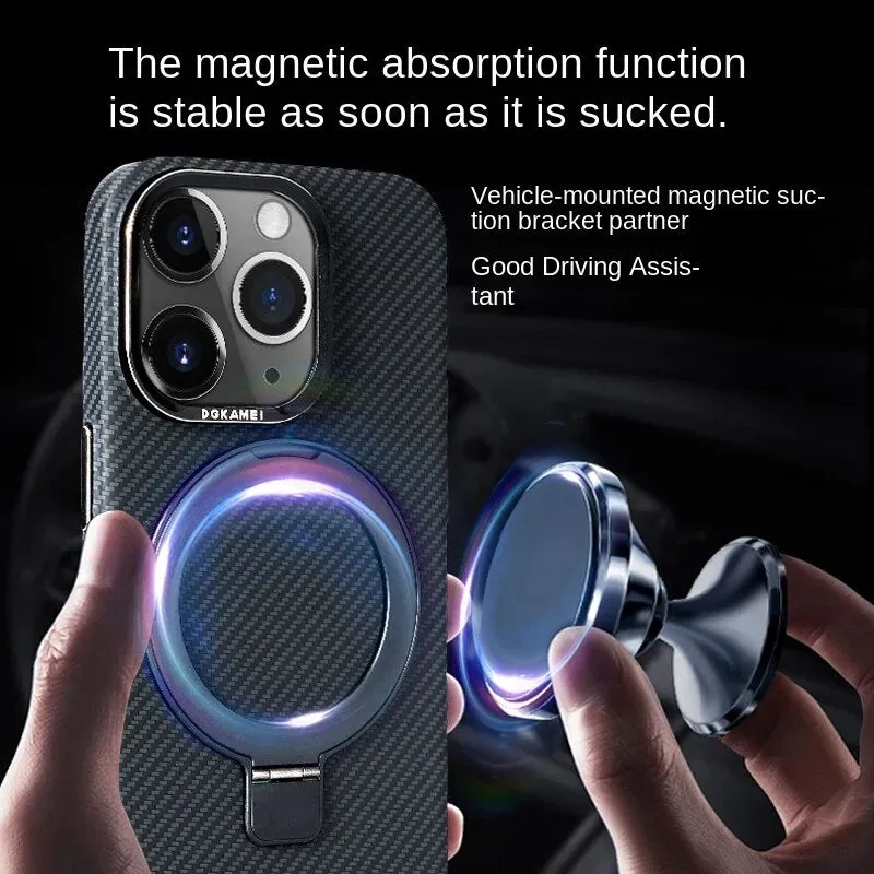 3D Carbon Fiber Stereo Textured Magnetic Carbon Fiber Case Phone Case For iPhone