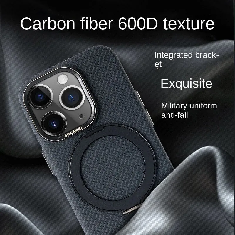 3D Carbon Fiber Stereo Textured Magnetic Carbon Fiber Case Phone Case For iPhone