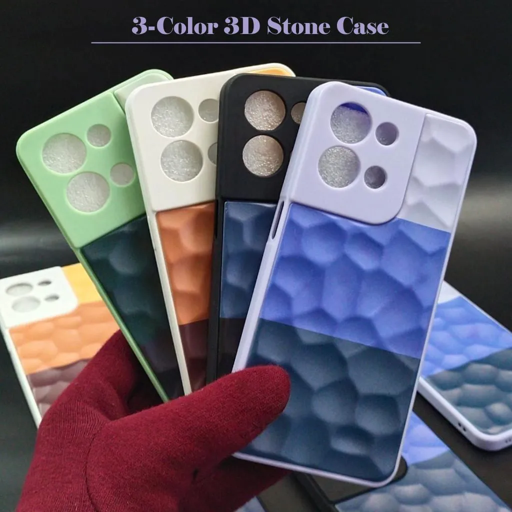 3D Stone Hard Case For Oppo