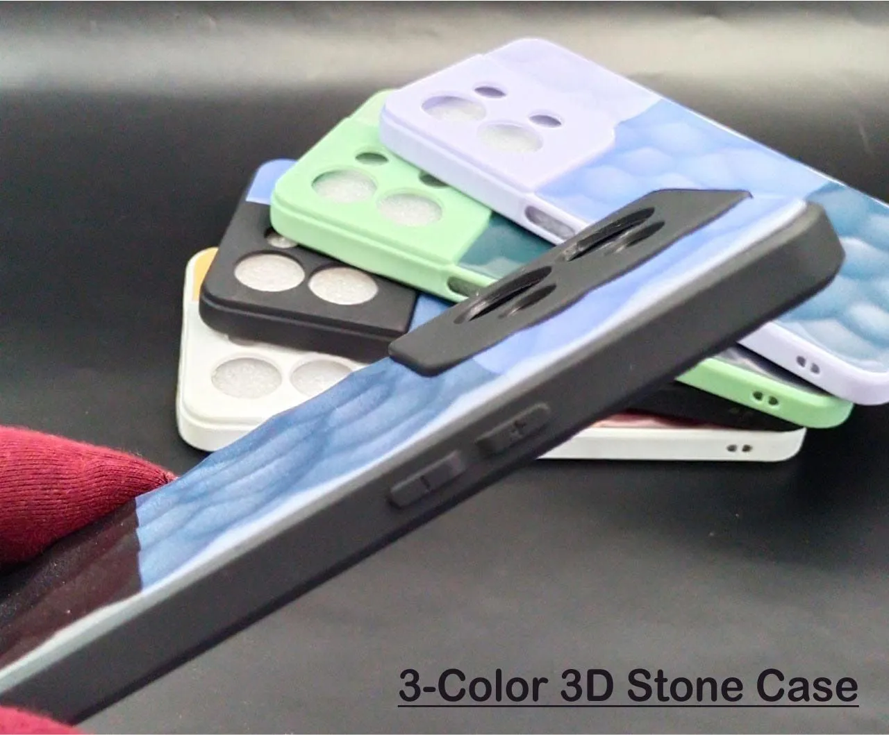 3D Stone Hard Case For Realme