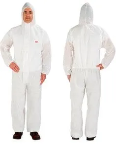 3M™ Disposable Protective Coverall 4515-M, White, Type 5/6, 20 ea/Case