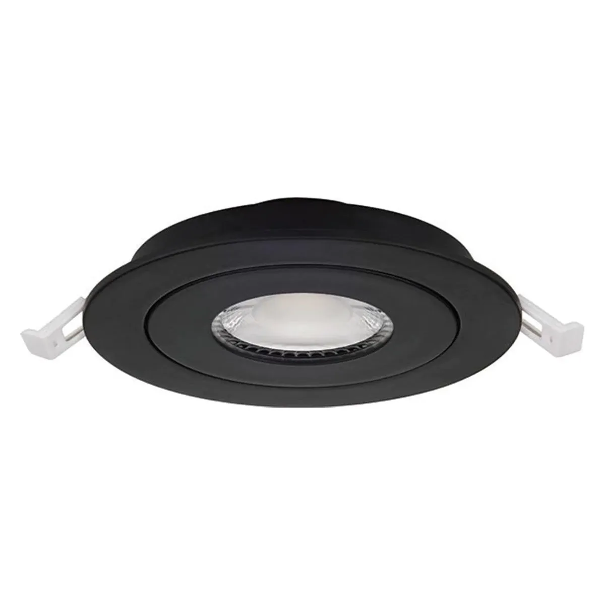 6" Gimbal Canless LED Recessed Light, 950 Lumens, Selectable 2700K to 5000K, Black Finish