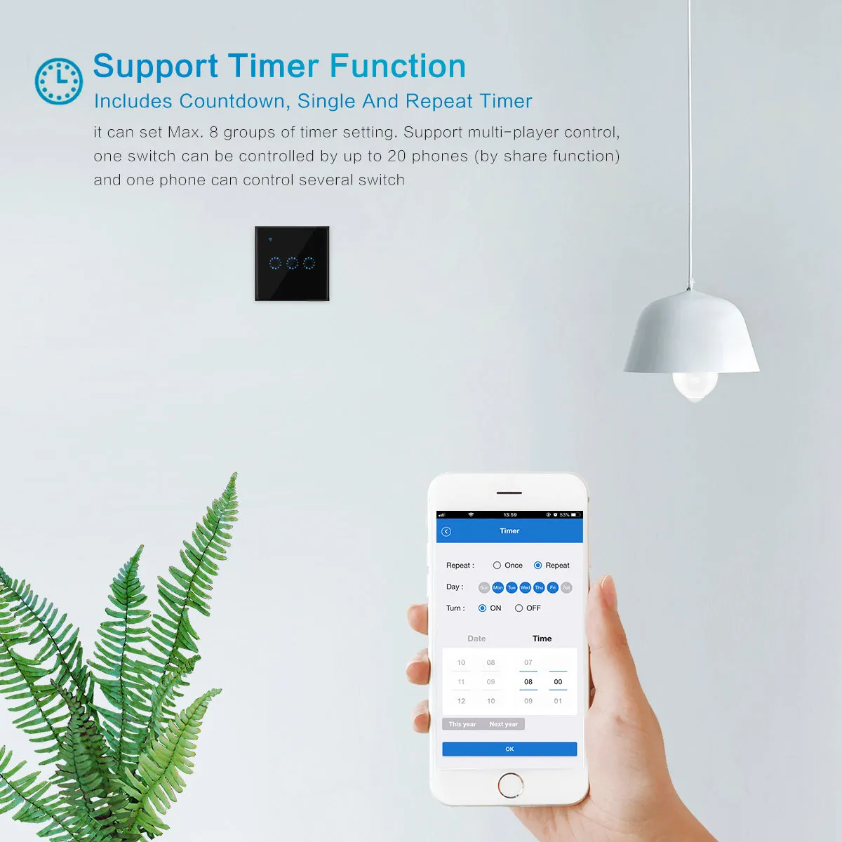 86 Type Smart Home Touch Switch EU Standard