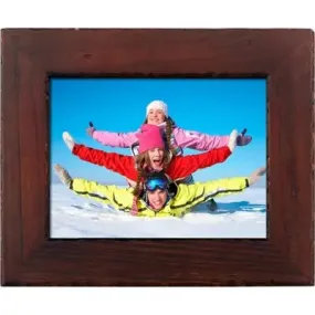 8" WiFi Digital Photo Frame Distressed Wood - Polaroid