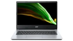 Acer, Aspire 1 Laptop, Intel Celeron N6000, 4 GB RAM, 256 GB SSD eMMC, 14" Inch FHD Display, Win 11 Home, Silver