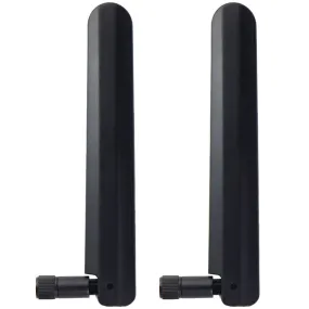 Adjustable 5-inch Router Antenna - Black (Pack of 2)