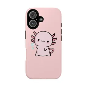 Adorable Axolotl Salute Phone Case for Magnetic Tough Protection