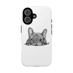 Adorable French Bulldog Puppy Phone Cases by Georgie Artist