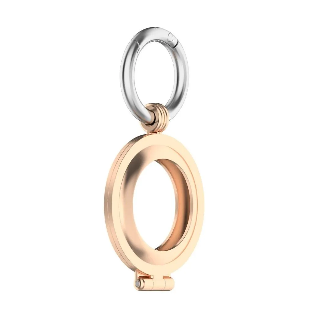 AirTags cool cover with hook ring - Rose Gold