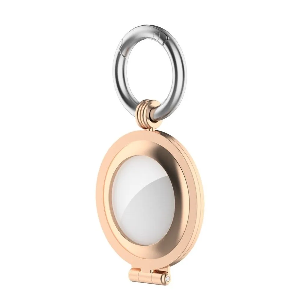 AirTags cool cover with hook ring - Rose Gold