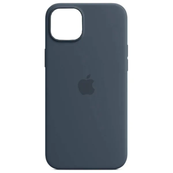 Apple iPhone 15 Plus Silicone Back Case With MagSafe Storm Blue