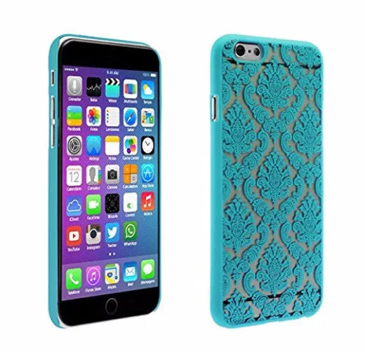 Apple iPhone 6s / 6 Case, Ultra Slim Damask Vintage Case Cover for Iphone 6S/6 - Teal