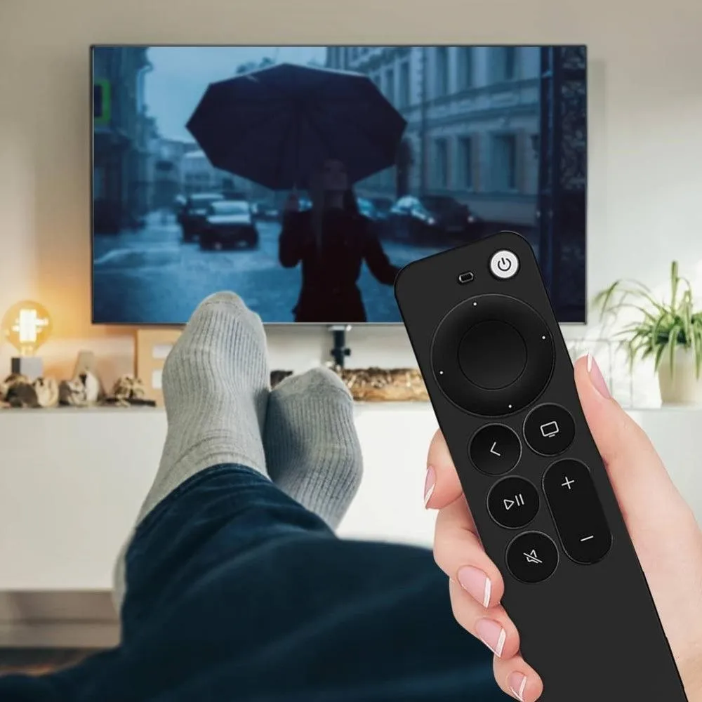 Apple TV 4K (2021) Y31 silicone remote controller cover - Black