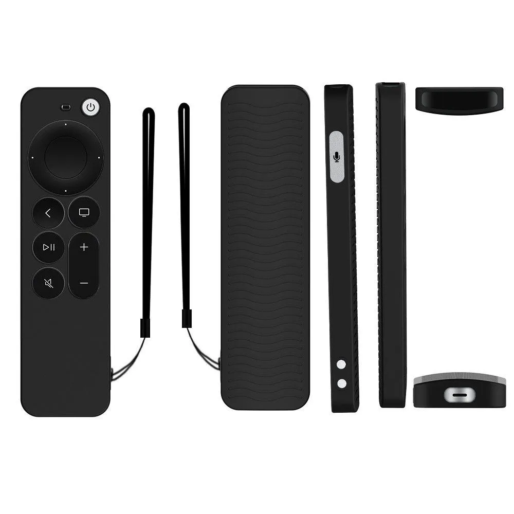 Apple TV 4K (2021) Y31 silicone remote controller cover - Black