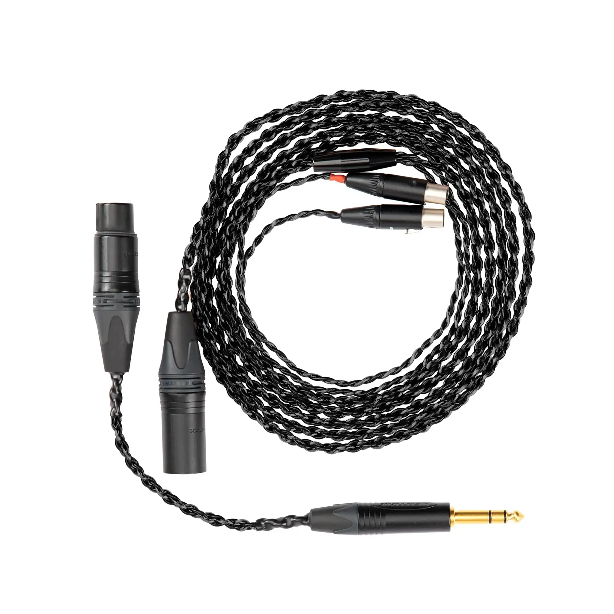 Audeze Std LCD Series Cable | Mini-XLR to 4-pin XLR w/ 6.3mm Adapter