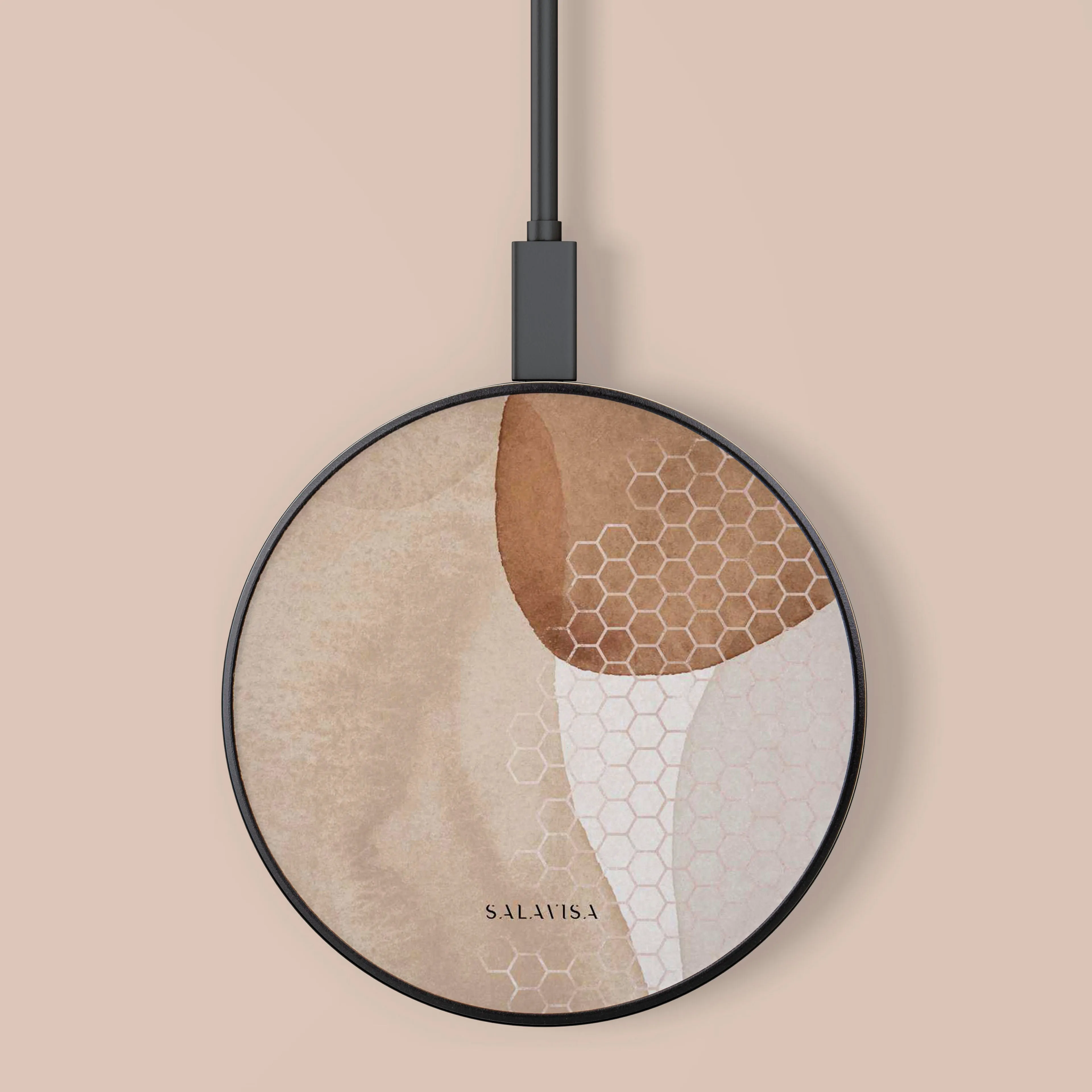 Beige Aesthetic Wireless Charger