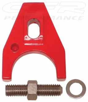 BILLET ALUMINUM SBC & BBC CHEVY HEI DISTRIBUTOR HOLD DOWN CLAMP W-BOLT-283 327 350 383 396 427 454 502 - RED