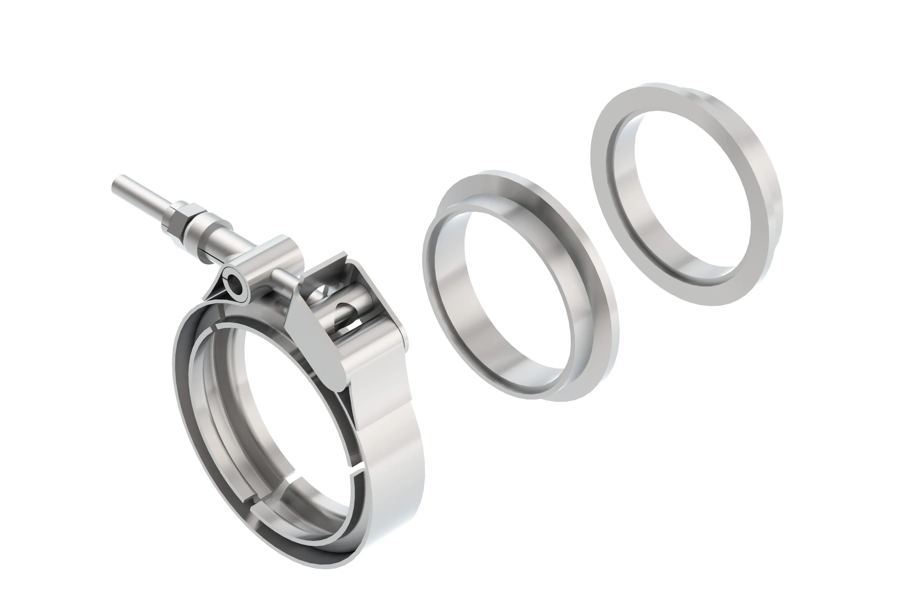 Borla 18007 2.25" T-304 Stainless Steel V-Band Clamp.