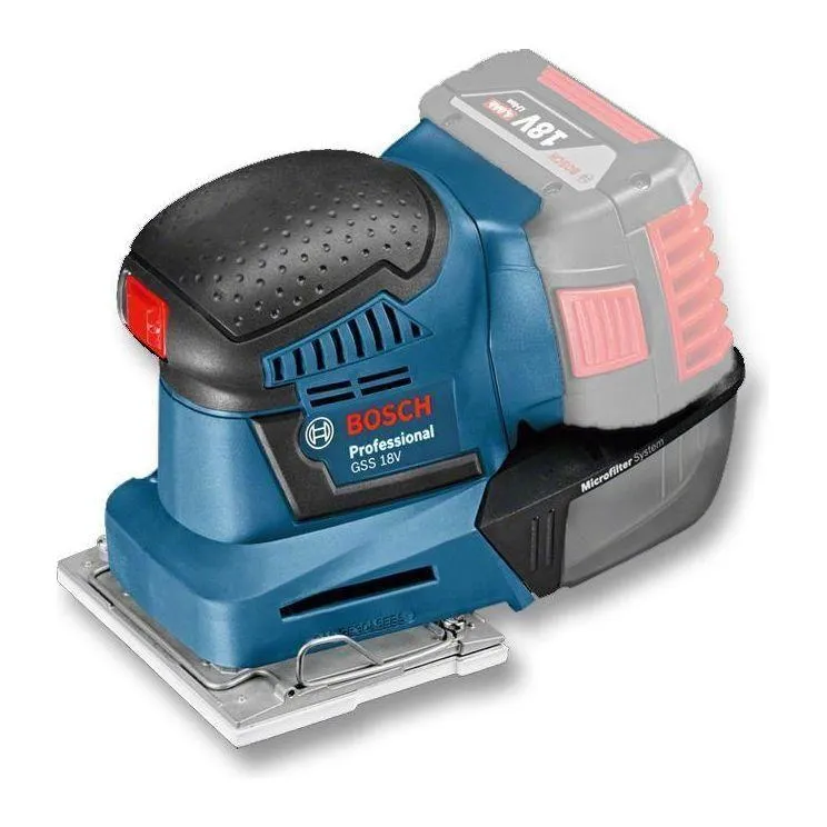 Bosch GSS 18V-Li Cordless Finishing Sander 113x101mm 18V (Bare)