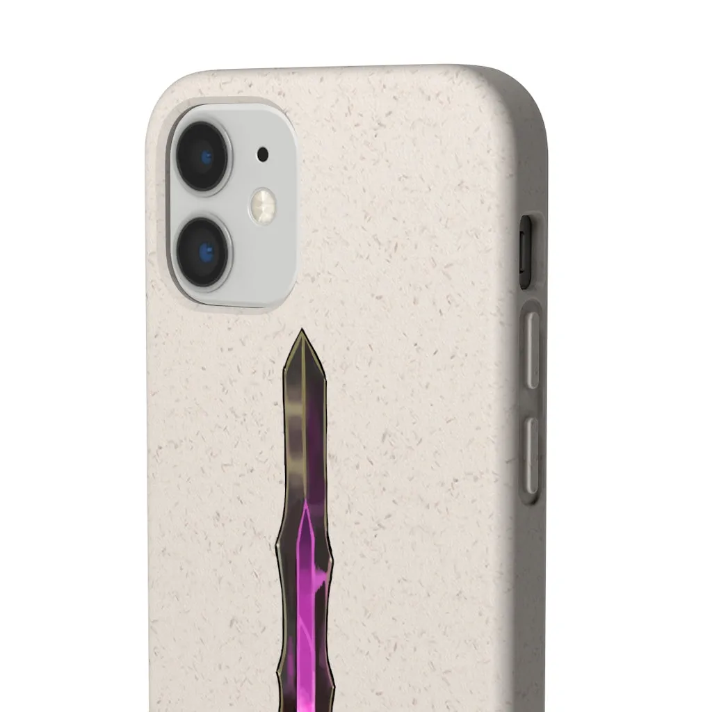 Brown and Purple Sword Biodegradable Case