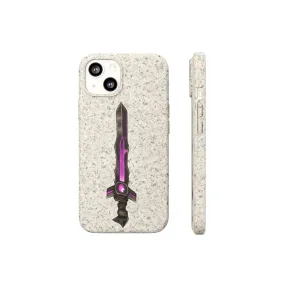 Brown and Purple Sword Biodegradable Case