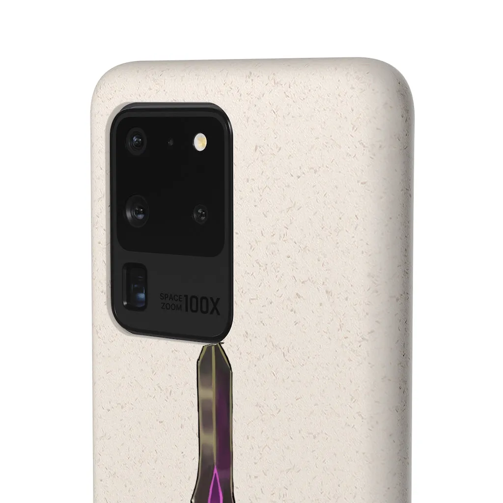 Brown and Purple Sword Biodegradable Case