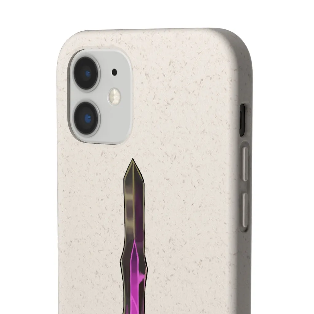 Brown and Purple Sword Biodegradable Case