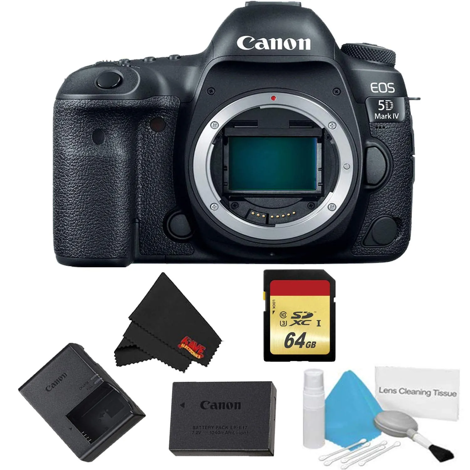 Canon EOS 5D Mark IV DSLR Camera (Body Only) Basic Kit - International Model