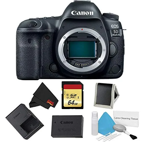 Canon EOS 5D Mark IV DSLR Camera (Body Only) Memory Kit - International Model