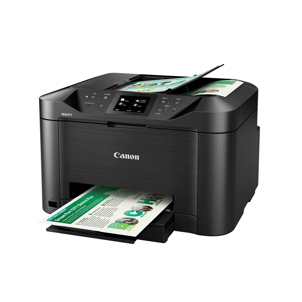 Canon MAXIFY MB5170 High Speed Multi-Function Cartridge Type Printer with Scan, Copy and Fax Function, 250 Max Paper Storage, 1200x1200DPI Resolution, 2-Sided Print and Scan, WiFi and Ethernet Connectivity for Office and Commercial Use