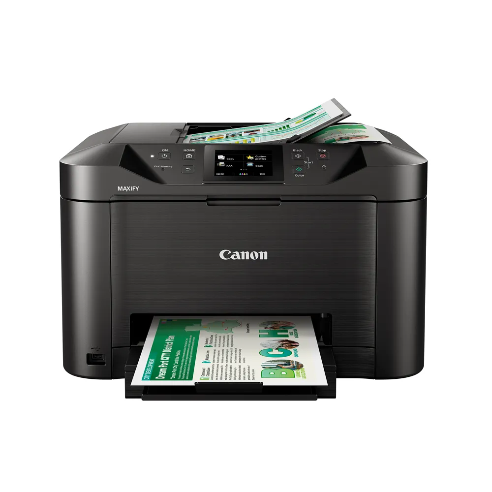 Canon MAXIFY MB5170 High Speed Multi-Function Cartridge Type Printer with Scan, Copy and Fax Function, 250 Max Paper Storage, 1200x1200DPI Resolution, 2-Sided Print and Scan, WiFi and Ethernet Connectivity for Office and Commercial Use