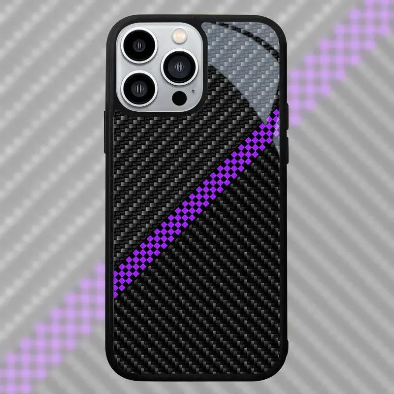 Carbon Fiber Pattern Slim Case For iPhone