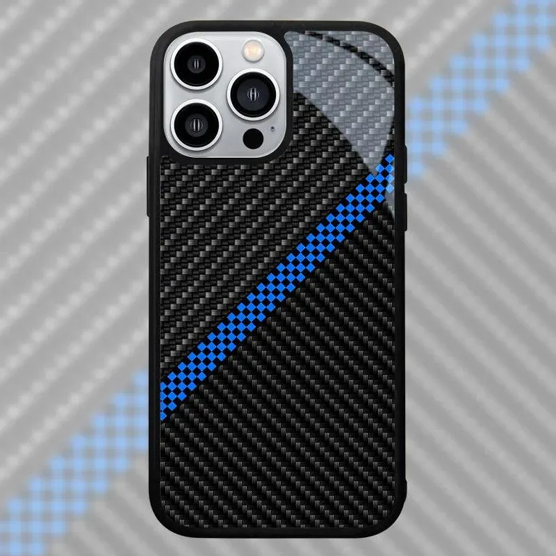 Carbon Fiber Pattern Slim Case For iPhone