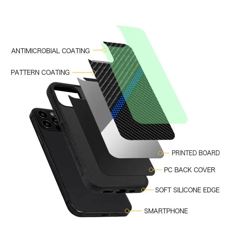 Carbon Fiber Pattern Slim Case For iPhone