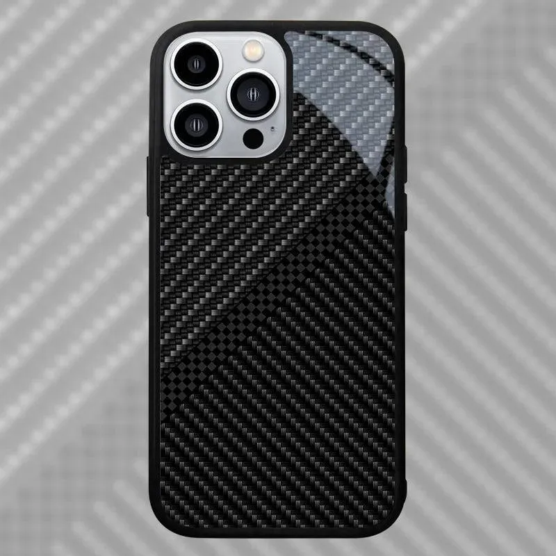 Carbon Fiber Pattern Slim Case For iPhone