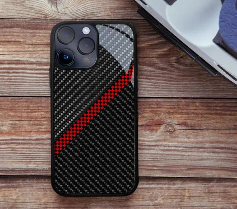 Carbon Fiber Pattern Slim Case For iPhone