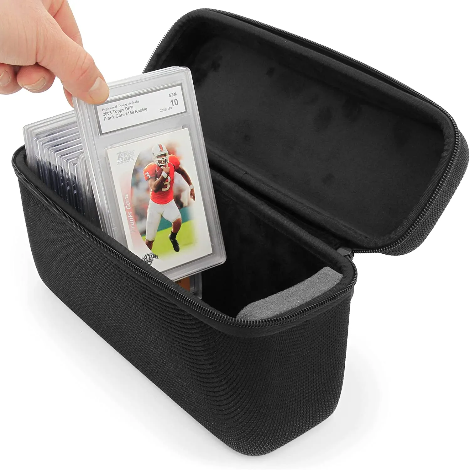 CASEMATIX Graded Card Case Compatible with 30  BGS PSA FGS Graded Sports Trading Cards, Hard Shell Graded Slab Card Storage Box