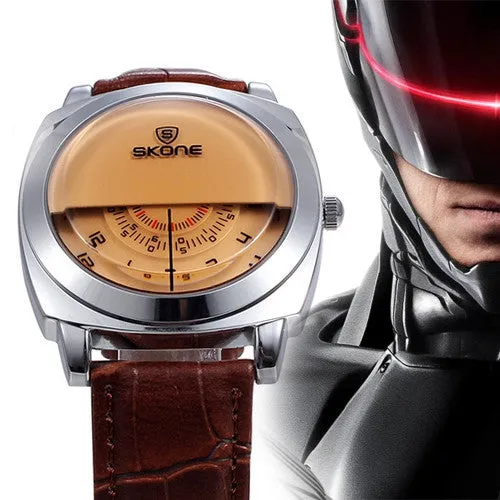 Casual SKONE Genuine Men & Women Brand Wristwatches Special design Military Leather Sports Watch Relogio Masculino