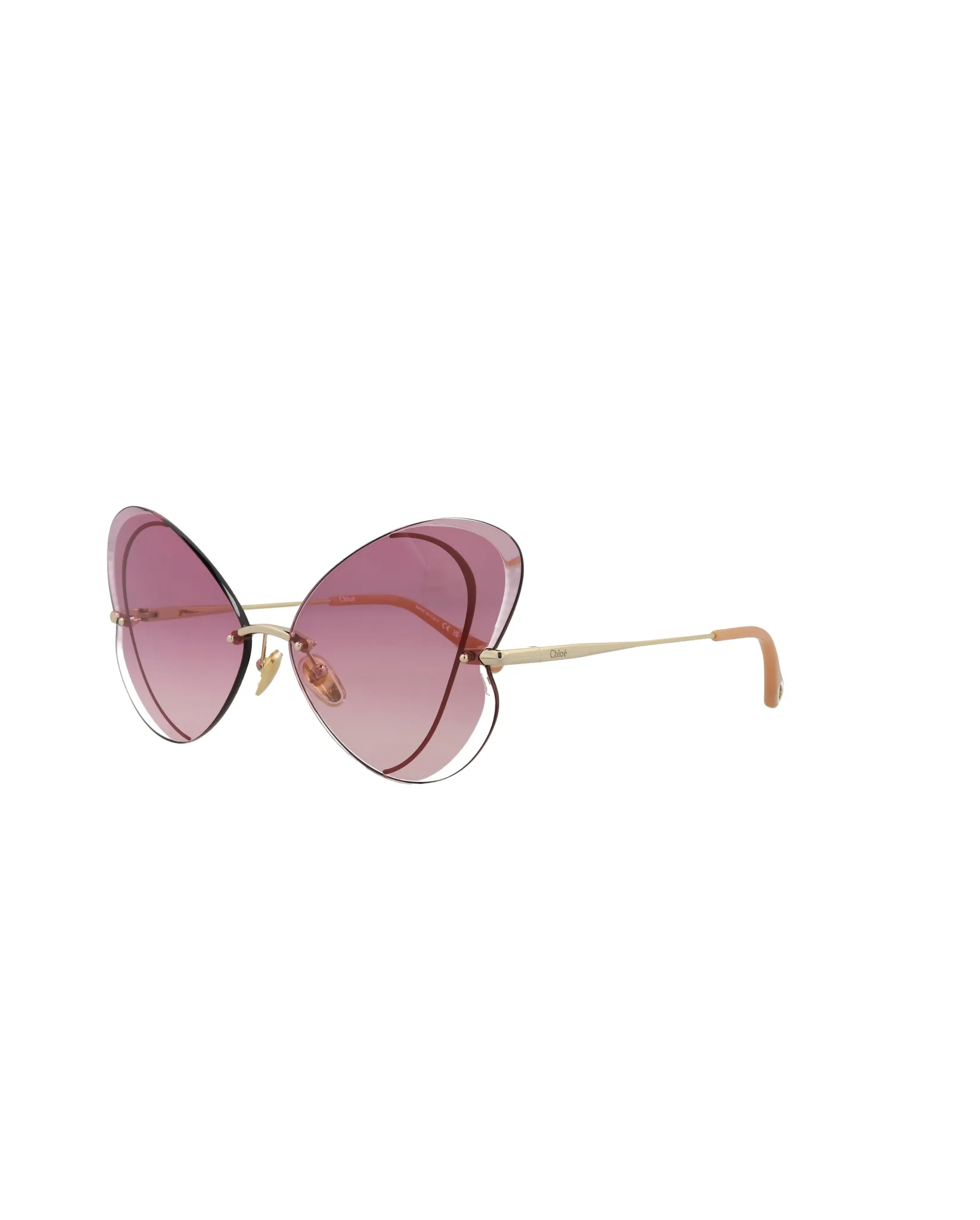 Chloe Cat Eye-Frame Metal Sunglasses, Style #  CH0064S-30011506004