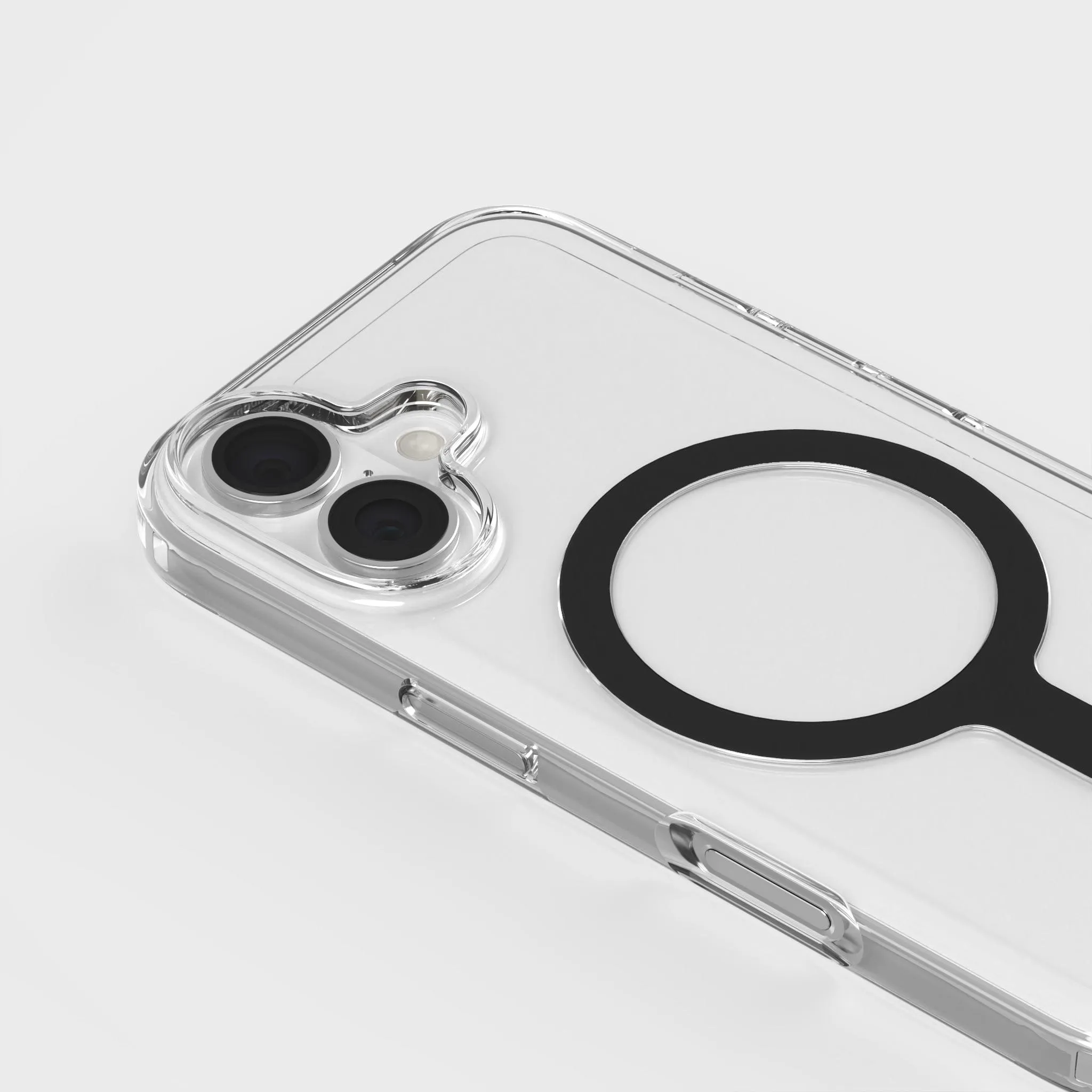 Circular Clear Phone Case with Black MagSafe & FREE Cable | CLRPRTCT™