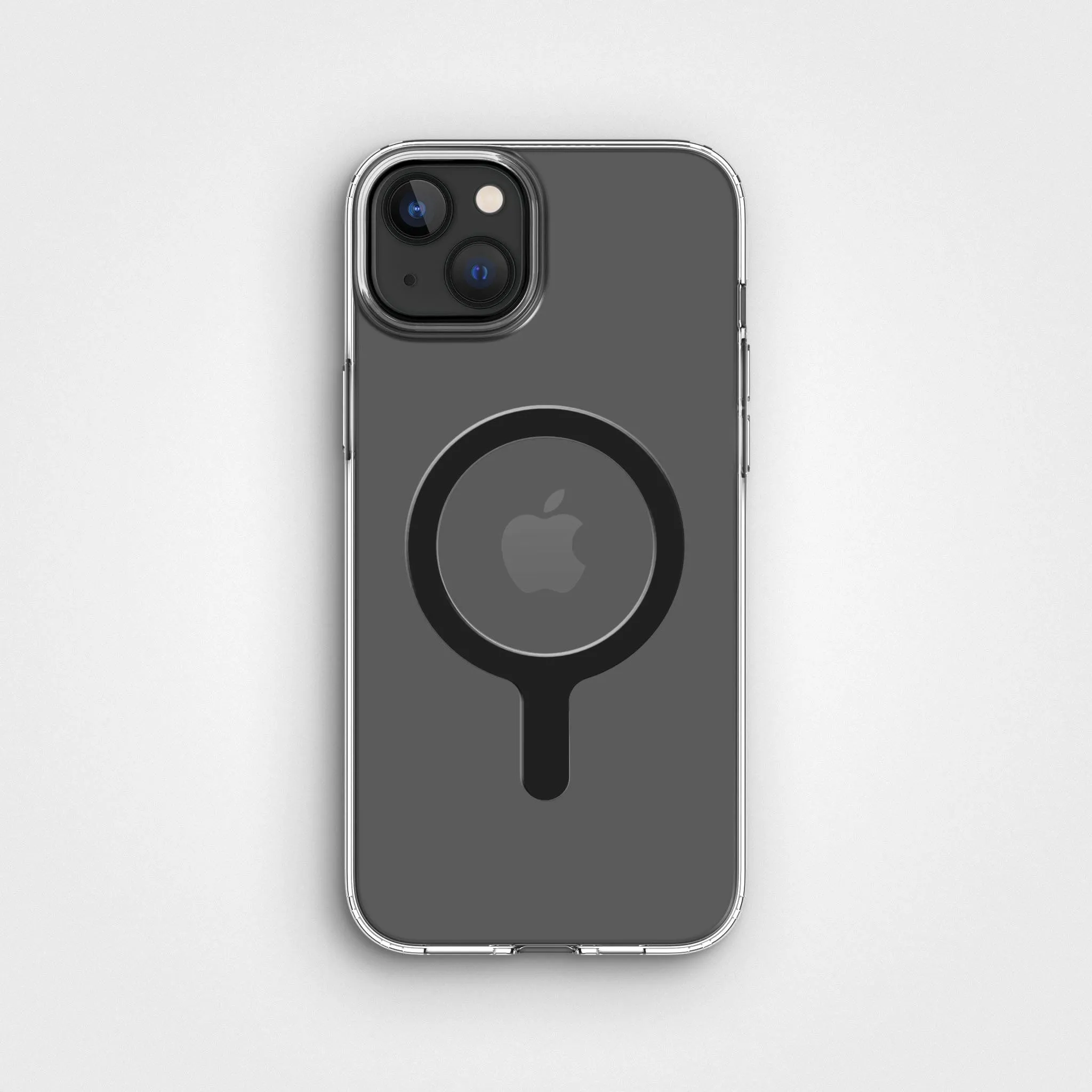 Circular Clear Phone Case with Black MagSafe & FREE Cable | CLRPRTCT™