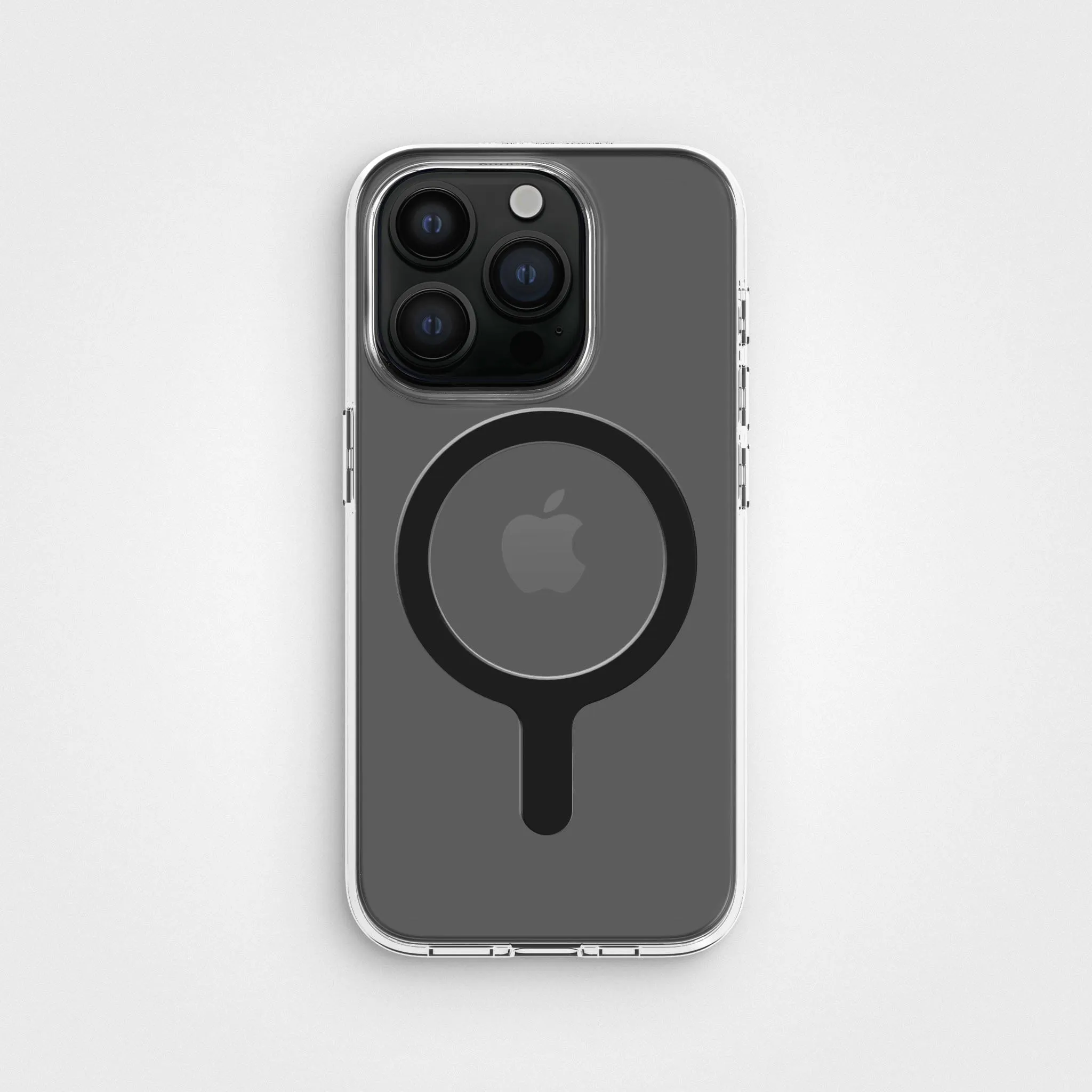 Circular Clear Phone Case with Black MagSafe & FREE Cable | CLRPRTCT™