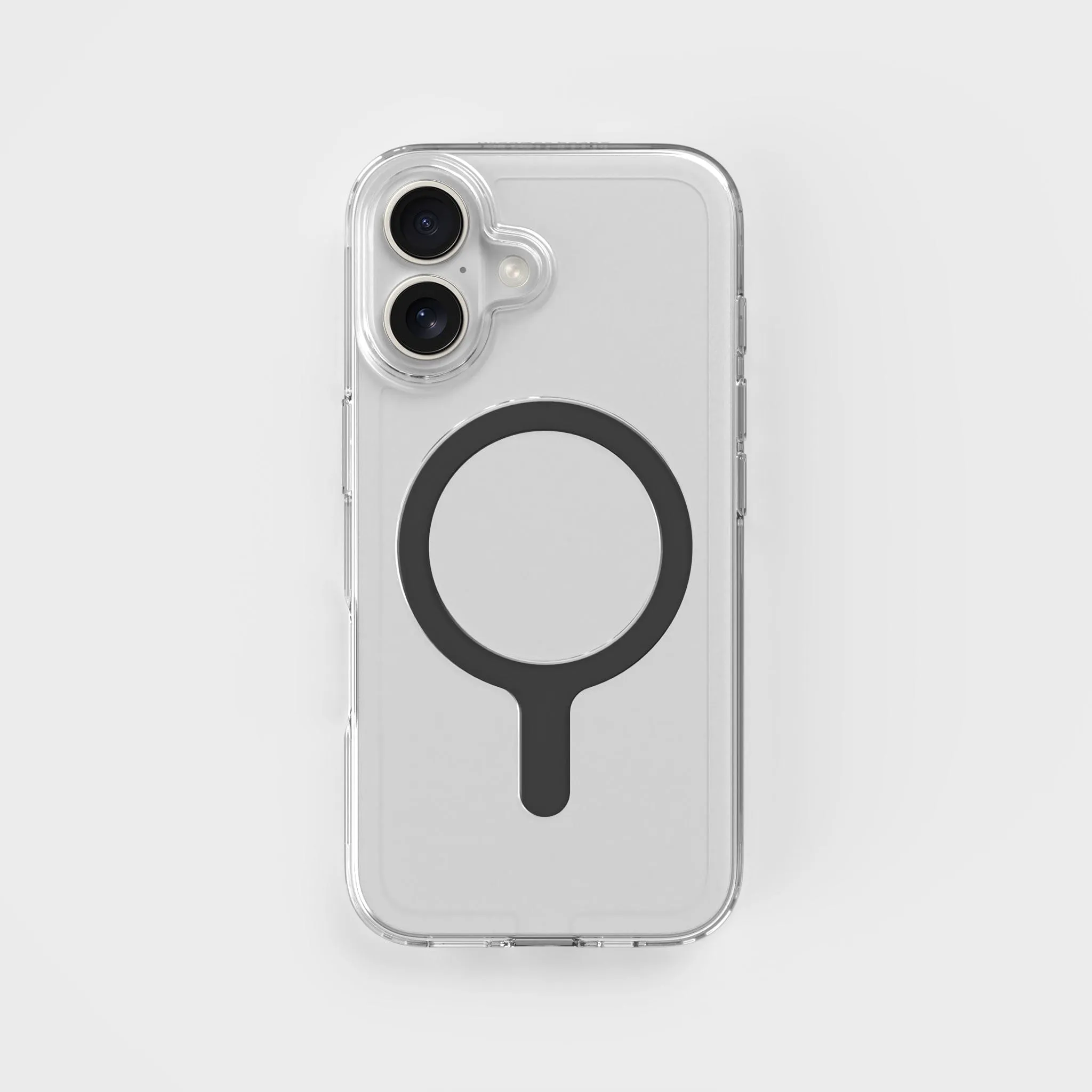 Circular Clear Phone Case with Black MagSafe & FREE Cable | CLRPRTCT™