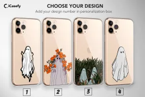 Clear Ghost iPhone Case for iPhone and Samsung - Spooky Minimalist Cover